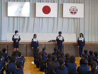 １学年朝会１